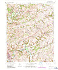 Greensburg Kentucky Historical topographic map, 1:24000 scale, 7.5 X 7.5 Minute, Year 1961