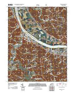 Greenup Kentucky Historical topographic map, 1:24000 scale, 7.5 X 7.5 Minute, Year 2011
