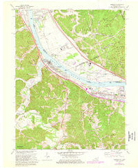 Greenup Kentucky Historical topographic map, 1:24000 scale, 7.5 X 7.5 Minute, Year 1972