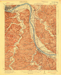 Greenup Kentucky Historical topographic map, 1:62500 scale, 15 X 15 Minute, Year 1930