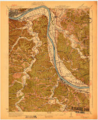 Greenup Kentucky Historical topographic map, 1:62500 scale, 15 X 15 Minute, Year 1930