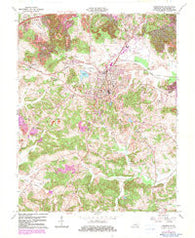 Greenville Kentucky Historical topographic map, 1:24000 scale, 7.5 X 7.5 Minute, Year 1963