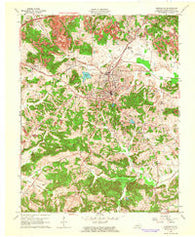 Greenville Kentucky Historical topographic map, 1:24000 scale, 7.5 X 7.5 Minute, Year 1963