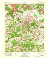 Greenville Kentucky Historical topographic map, 1:24000 scale, 7.5 X 7.5 Minute, Year 1963