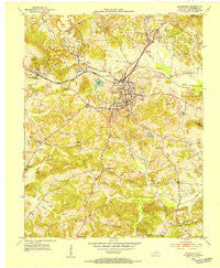 Greenville Kentucky Historical topographic map, 1:24000 scale, 7.5 X 7.5 Minute, Year 1952