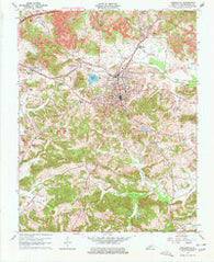 Greenville Kentucky Historical topographic map, 1:24000 scale, 7.5 X 7.5 Minute, Year 1963
