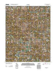 Gresham Kentucky Historical topographic map, 1:24000 scale, 7.5 X 7.5 Minute, Year 2013