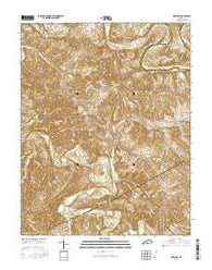 Gresham Kentucky Current topographic map, 1:24000 scale, 7.5 X 7.5 Minute, Year 2016