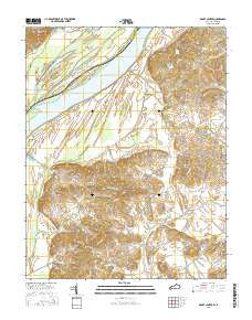 Grove Center Kentucky Current topographic map, 1:24000 scale, 7.5 X 7.5 Minute, Year 2016