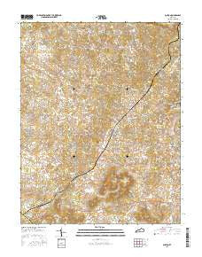 Guston Kentucky Current topographic map, 1:24000 scale, 7.5 X 7.5 Minute, Year 2016
