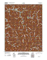 Haddix Kentucky Historical topographic map, 1:24000 scale, 7.5 X 7.5 Minute, Year 2010