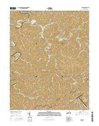 Haddix Kentucky Current topographic map, 1:24000 scale, 7.5 X 7.5 Minute, Year 2016