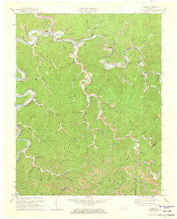 Haddix Kentucky Historical topographic map, 1:24000 scale, 7.5 X 7.5 Minute, Year 1972