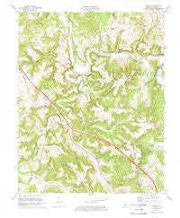 Hadley Kentucky Historical topographic map, 1:24000 scale, 7.5 X 7.5 Minute, Year 1973