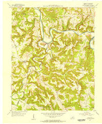 Hadley Kentucky Historical topographic map, 1:24000 scale, 7.5 X 7.5 Minute, Year 1954