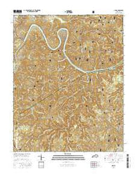Hail Kentucky Current topographic map, 1:24000 scale, 7.5 X 7.5 Minute, Year 2016