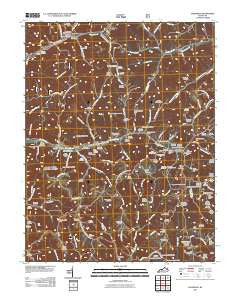 Haldeman Kentucky Historical topographic map, 1:24000 scale, 7.5 X 7.5 Minute, Year 2011