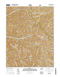 Haldeman Kentucky Current topographic map, 1:24000 scale, 7.5 X 7.5 Minute, Year 2016
