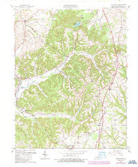 Halls Gap Kentucky Historical topographic map, 1:24000 scale, 7.5 X 7.5 Minute, Year 1961