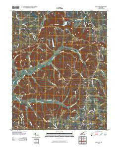 Halls Gap Kentucky Historical topographic map, 1:24000 scale, 7.5 X 7.5 Minute, Year 2010