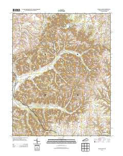 Halls Gap Kentucky Historical topographic map, 1:24000 scale, 7.5 X 7.5 Minute, Year 2013