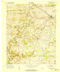 Hammacksville Kentucky Historical topographic map, 1:24000 scale, 7.5 X 7.5 Minute, Year 1951