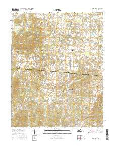 Hammonville Kentucky Current topographic map, 1:24000 scale, 7.5 X 7.5 Minute, Year 2016