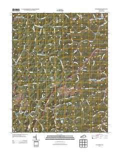 Handshoe Kentucky Historical topographic map, 1:24000 scale, 7.5 X 7.5 Minute, Year 2013