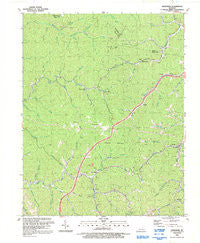 Handshoe Kentucky Historical topographic map, 1:24000 scale, 7.5 X 7.5 Minute, Year 1992