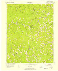 Handshoe Kentucky Historical topographic map, 1:24000 scale, 7.5 X 7.5 Minute, Year 1954