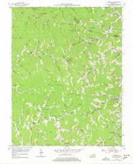 Handshoe Kentucky Historical topographic map, 1:24000 scale, 7.5 X 7.5 Minute, Year 1954