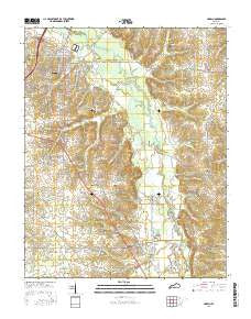 Hardin Kentucky Current topographic map, 1:24000 scale, 7.5 X 7.5 Minute, Year 2016