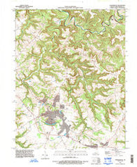 Hardinsburg Kentucky Historical topographic map, 1:24000 scale, 7.5 X 7.5 Minute, Year 1993