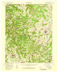 Hardinsburg Kentucky Historical topographic map, 1:62500 scale, 15 X 15 Minute, Year 1947