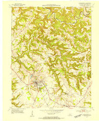 Hardinsburg Kentucky Historical topographic map, 1:24000 scale, 7.5 X 7.5 Minute, Year 1953