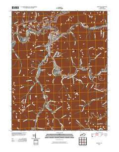 Harlan Kentucky Historical topographic map, 1:24000 scale, 7.5 X 7.5 Minute, Year 2010
