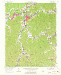 Harlan Kentucky Historical topographic map, 1:24000 scale, 7.5 X 7.5 Minute, Year 1954