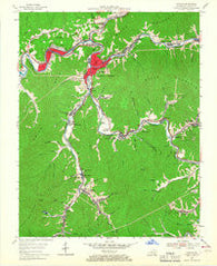 Harlan Kentucky Historical topographic map, 1:24000 scale, 7.5 X 7.5 Minute, Year 1954