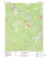 Harold Kentucky Historical topographic map, 1:24000 scale, 7.5 X 7.5 Minute, Year 1992