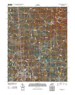 Harrodsburg Kentucky Historical topographic map, 1:24000 scale, 7.5 X 7.5 Minute, Year 2010