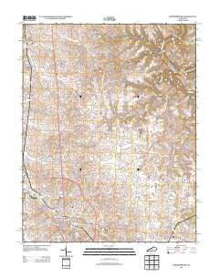 Harrodsburg Kentucky Historical topographic map, 1:24000 scale, 7.5 X 7.5 Minute, Year 2013