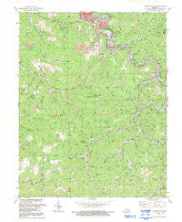 Hazard South Kentucky Historical topographic map, 1:24000 scale, 7.5 X 7.5 Minute, Year 1992