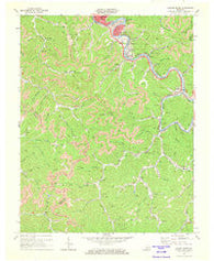 Hazard South Kentucky Historical topographic map, 1:24000 scale, 7.5 X 7.5 Minute, Year 1972