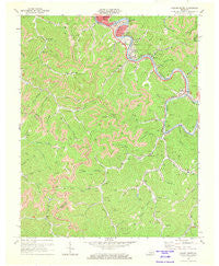 Hazard South Kentucky Historical topographic map, 1:24000 scale, 7.5 X 7.5 Minute, Year 1972