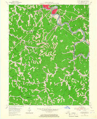 Hazard South Kentucky Historical topographic map, 1:24000 scale, 7.5 X 7.5 Minute, Year 1954