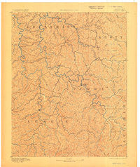 Hazard Kentucky Historical topographic map, 1:125000 scale, 30 X 30 Minute, Year 1891