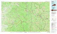 Hazard Kentucky Historical topographic map, 1:100000 scale, 30 X 60 Minute, Year 1977
