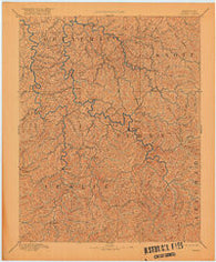 Hazard Kentucky Historical topographic map, 1:125000 scale, 30 X 30 Minute, Year 1891