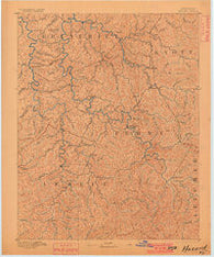 Hazard Kentucky Historical topographic map, 1:125000 scale, 30 X 30 Minute, Year 1891