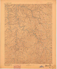 Hazard Kentucky Historical topographic map, 1:125000 scale, 30 X 30 Minute, Year 1891